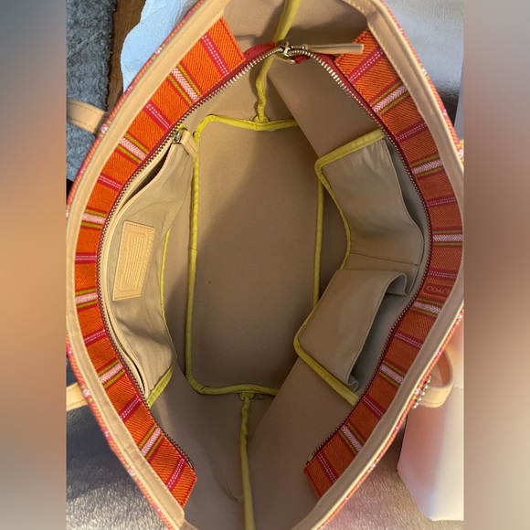 COACH Legacy Weekend Ticking Stripe Tote - Picture 10 of 12